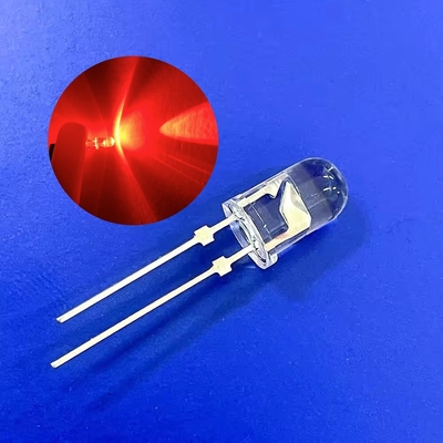 Светодиод светодиодный 5 мм круглая головка 620nm 12000mcd короткие булавки с перекрытием