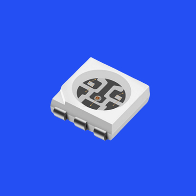 Высокая яркость 5050 RGB LED диод 5,0x5,0 мм PCT скобка 120 градусов угол луча 6 штифтов Прозрачная линза 0,2 Вт SMD чип