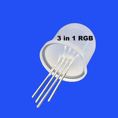 WS2812B 12 мм 3 в 1 RGB полный цвет Диффузная круглая голова 60 градусов Адресованный пиксельный светодиод для светодиодного светильника